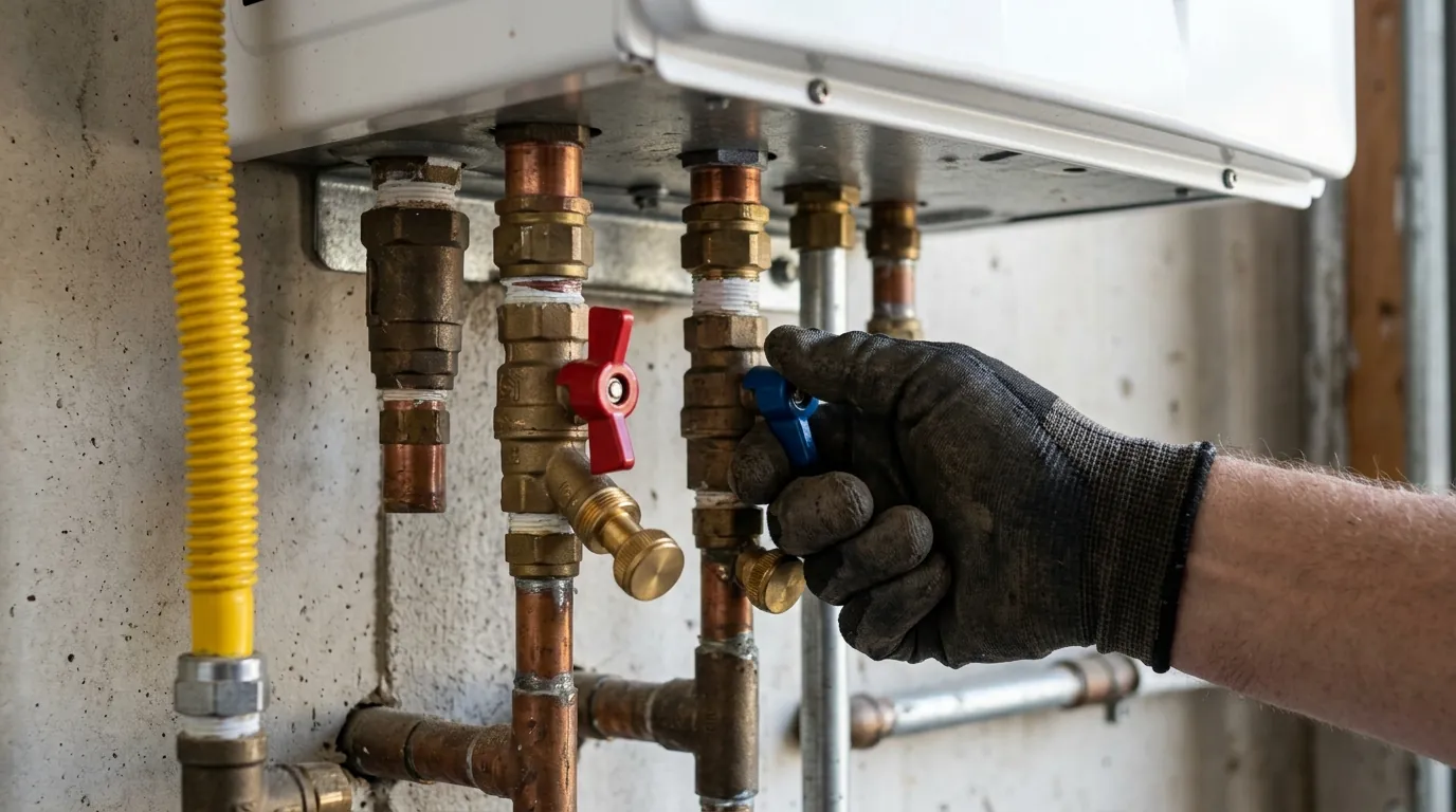 Tankless Water Heater Installation detail