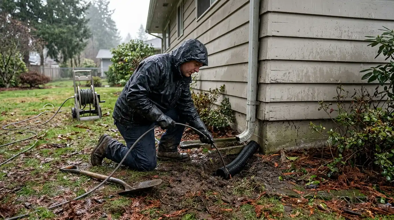Storm Drain and Downspout Line Cleaning in Salem, OR