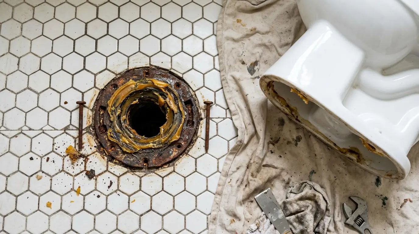 Clogged Toilet Repair detail