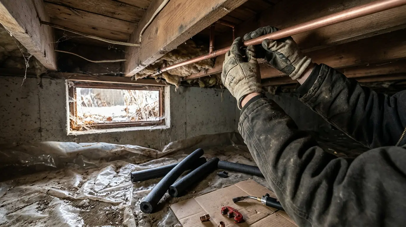Frozen and Burst Pipe Repair detail