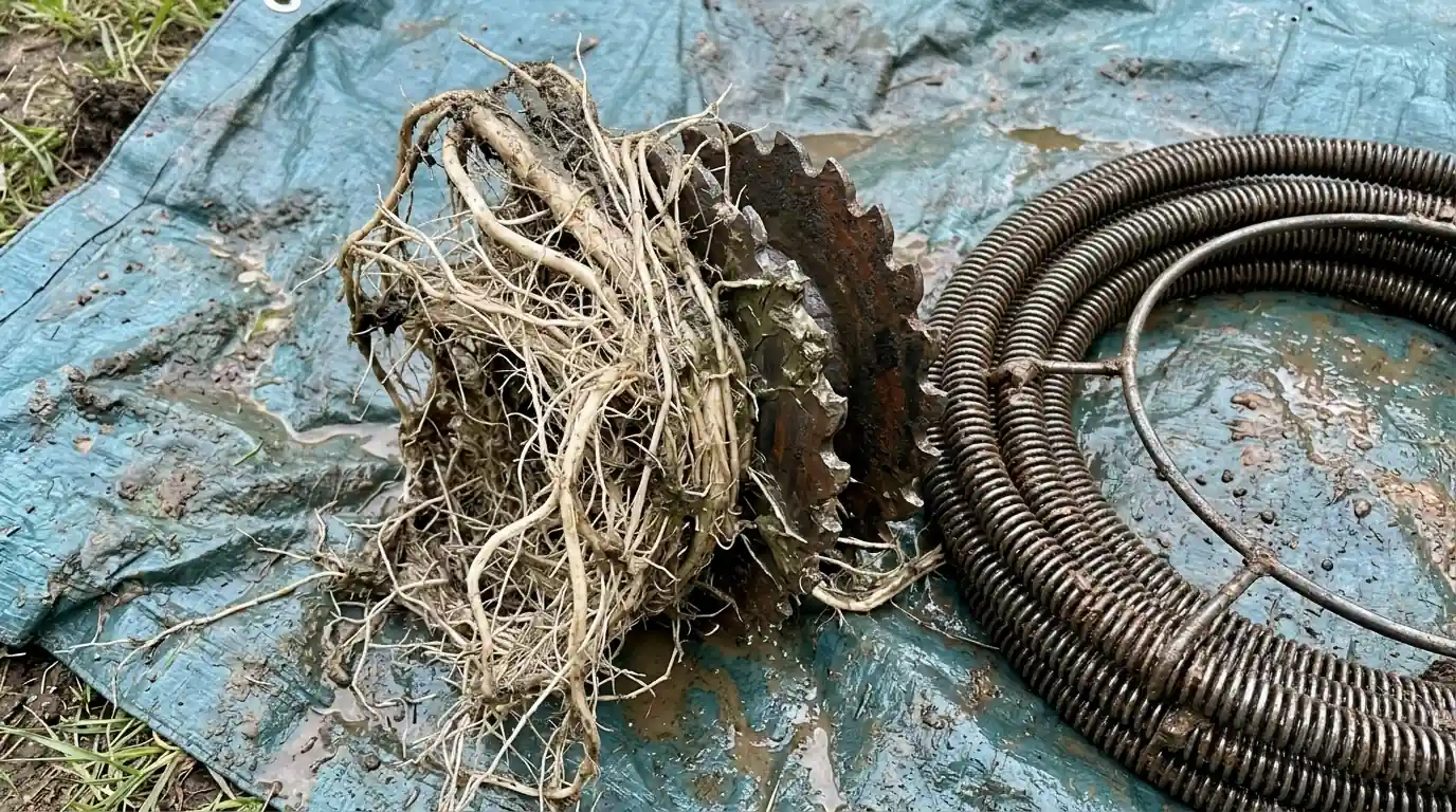 Tree Root Removal from Sewer Lines detail